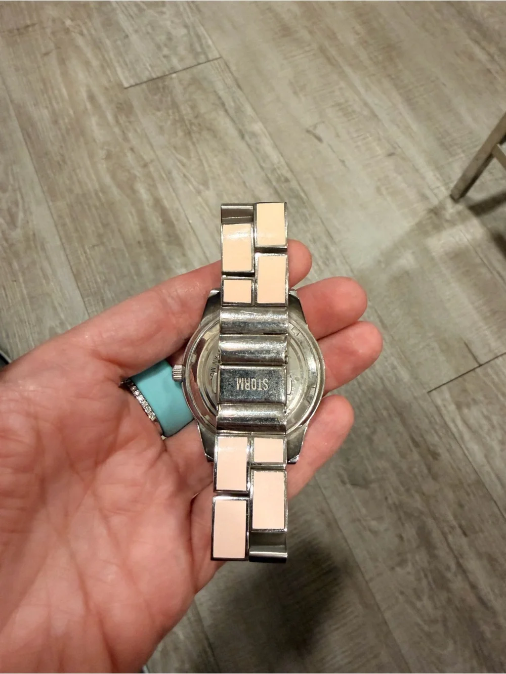 Storm Silver and Pink Women's Stainless Watch
